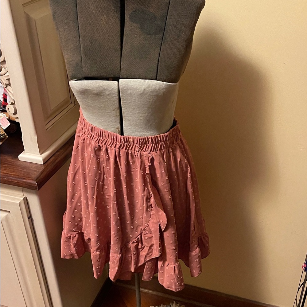SHEIN Asymmetrical Pink Skirt